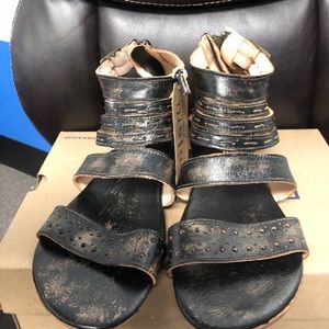 Bed Stu Artemis Black Hand Wash Sandals NIB